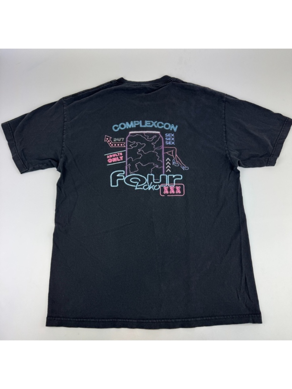 Complexcon Four Loko XXX Mens Size L T Shirt Black *Read